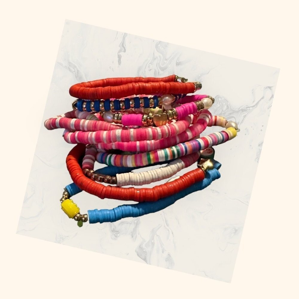 5/$20 Bundle of 11 Stretch Bracelets